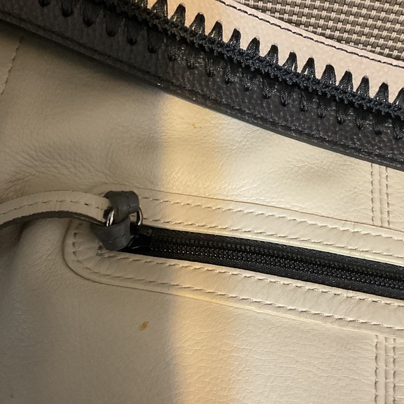 Brighton Paris Ooh La La Shoulder Bag - Black, Cream, and Red - Picture 5 of 9